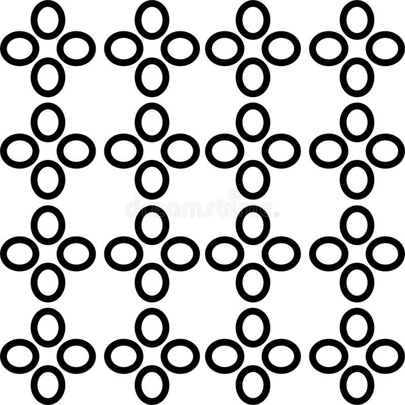 Vector BLACK WHITE PATTERN royalty free illustration