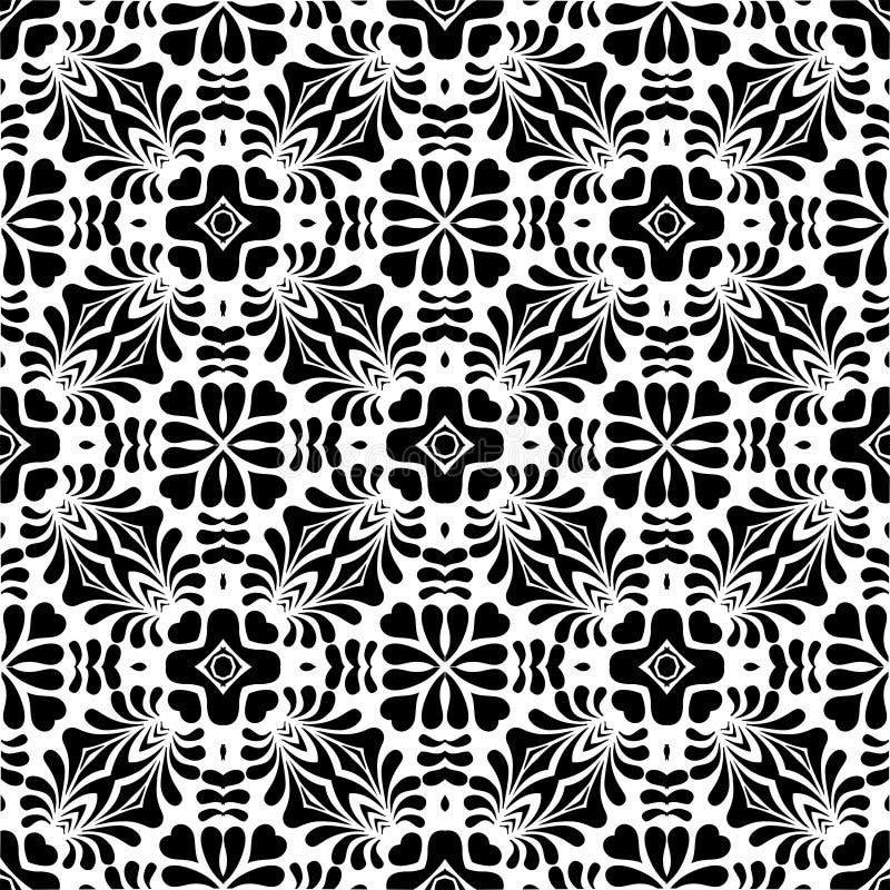 Vector BLACK WHITE PATTERN DESIGN vector illustration