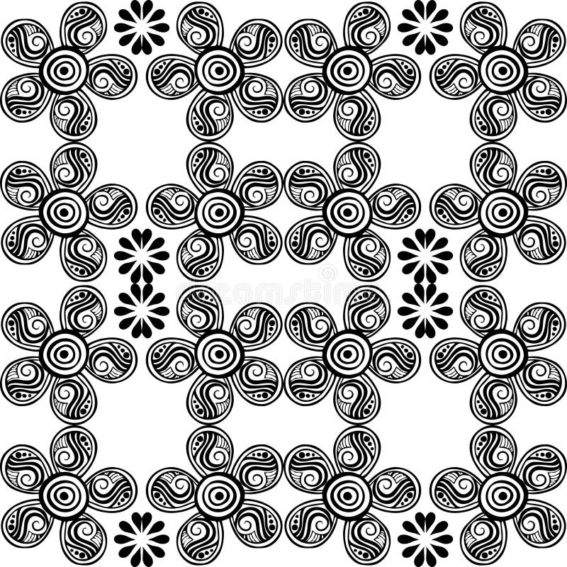 Vector BLACK WHITE PATTERN DESIGN vector illustration