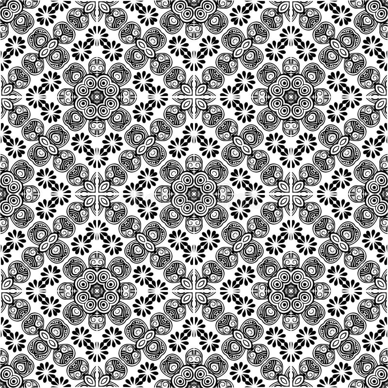 Vector BLACK WHITE PATTERN DESIGN stock illustration