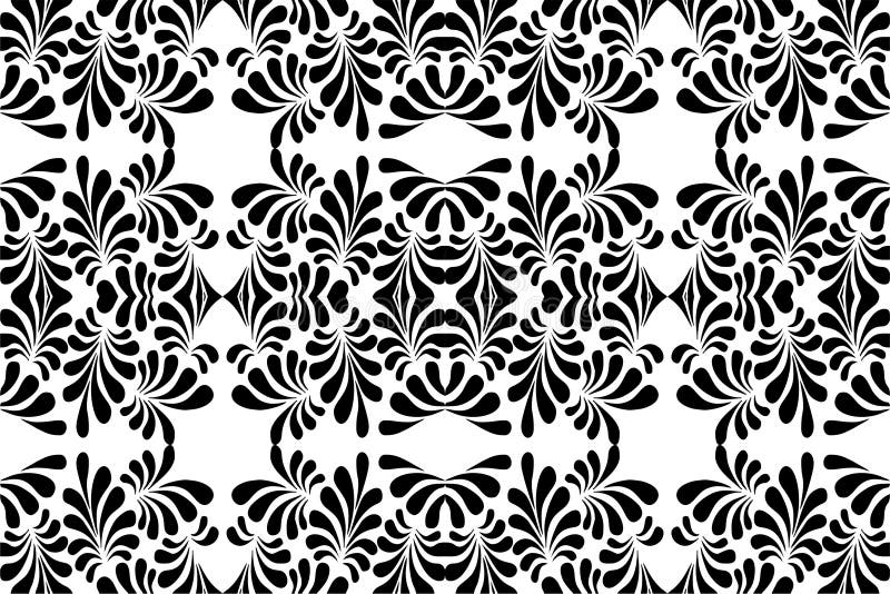 Vector BLACK WHITE PATTERN DESIGN vector illustration