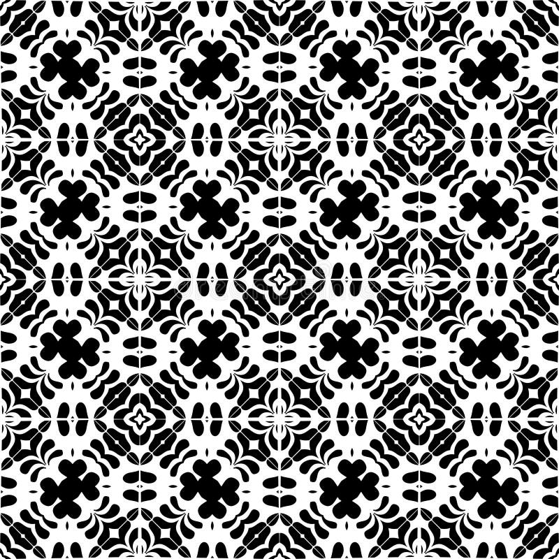 Vector BLACK WHITE PATTERN DESIGN royalty free illustration