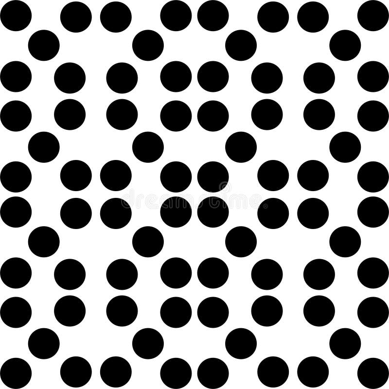 Vector BLACK WHITE PATTERN DOTS royalty free illustration
