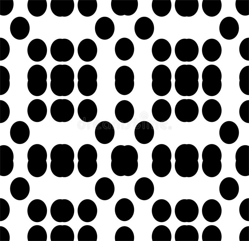 Vector BLACK WHITE PATTERN DOTS stock illustration