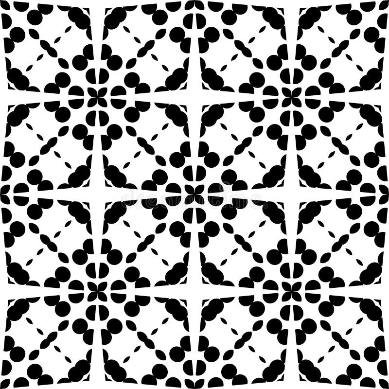 Vector BLACK WHITE PATTERN REPETED DESING vector illustration