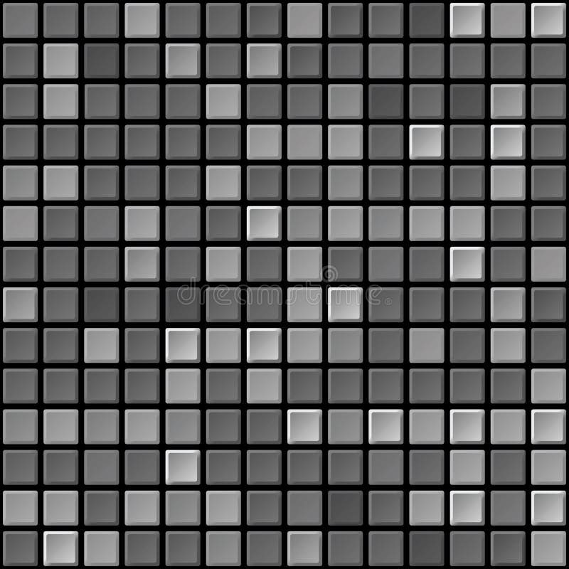 Vector Black & White Tile Seamless Texture Stock Vector - Illustration