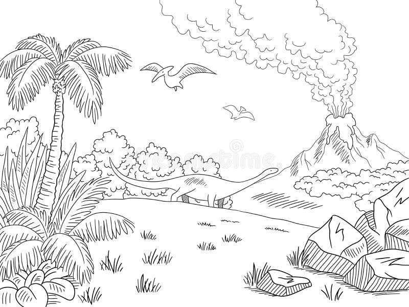 Atardecer Dibujo Blanco Y Negro