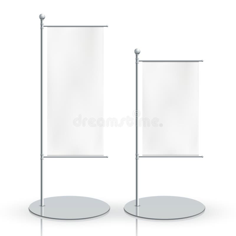 Blank banner flag stock vector. Illustration of store 45672644