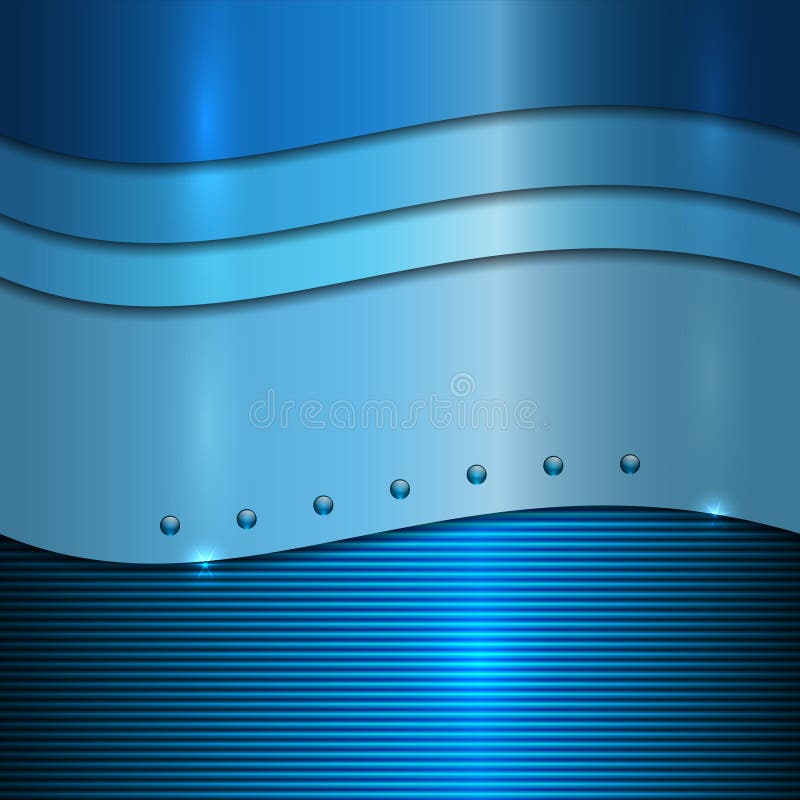 Vector blue metal background vector illustration Vector blue metal background vector illustration