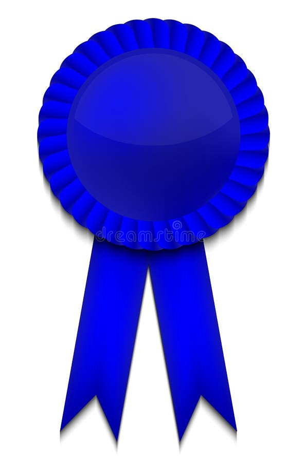 Blue Ribbon Prize First Place Award Stock Illustration Illustration