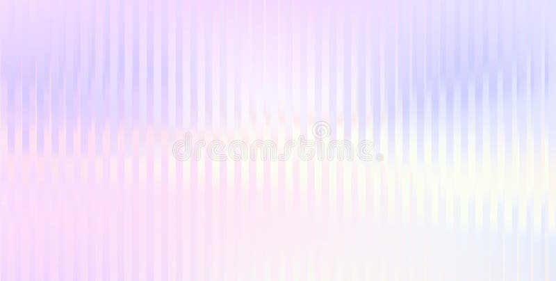 Vector Blurred holographic gradient background. Ribbed glass texture. royalty free illustration