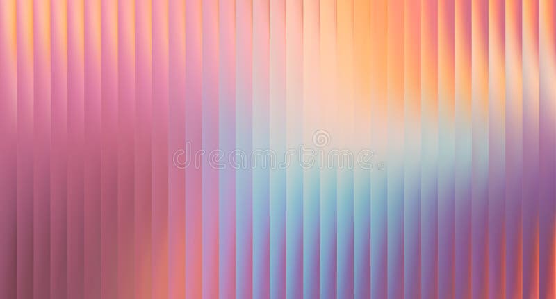Vector Blurred holographic gradient background. Ribbed glass texture. vector illustration