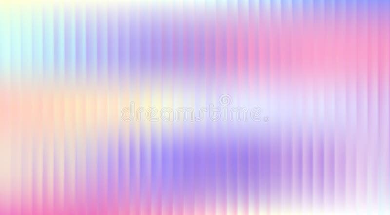 Vector Blurred holographic gradient background. Ribbed glass texture. vector illustration