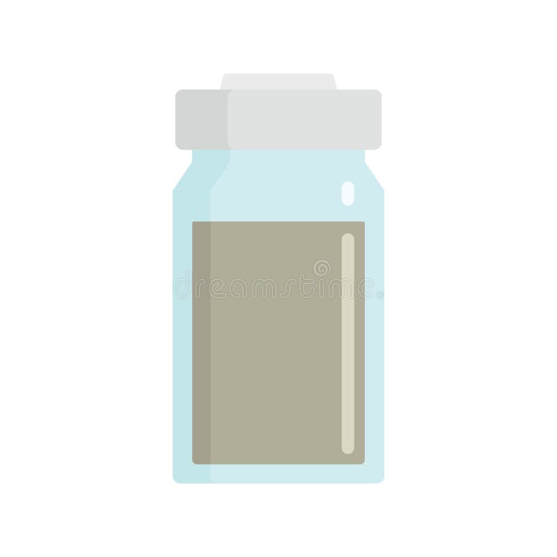 Vector Bottle of Medicine in Flat Style Stock Vector Illustration of