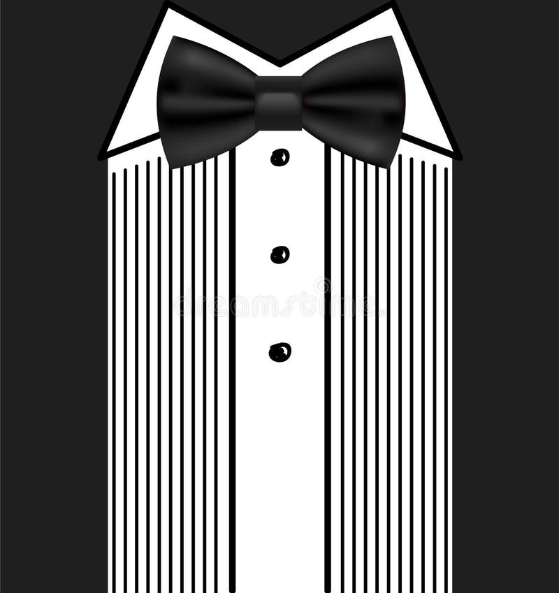 Vector Bow Tie Tuxedo Invitation Design Template Stock Vector ...