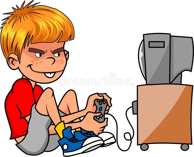 Free Vector  Character playing online video games