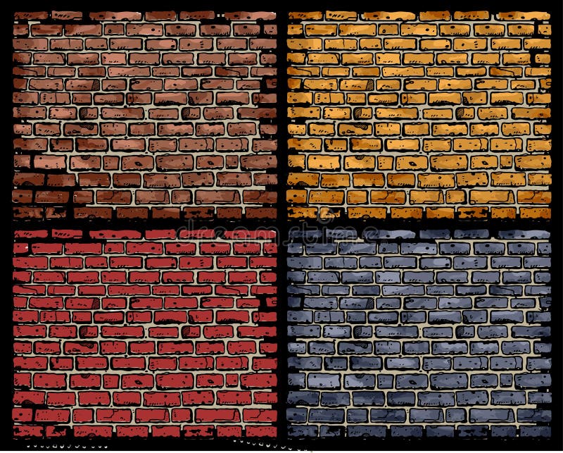 Vector illustratuion of brick wall. Vector illustratuion of brick wall.