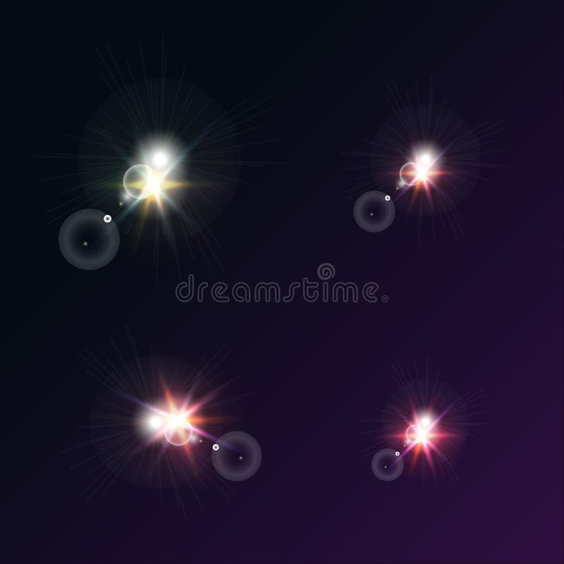 Vector Bright Star on a Dark Background Stock Vector Illustration of
