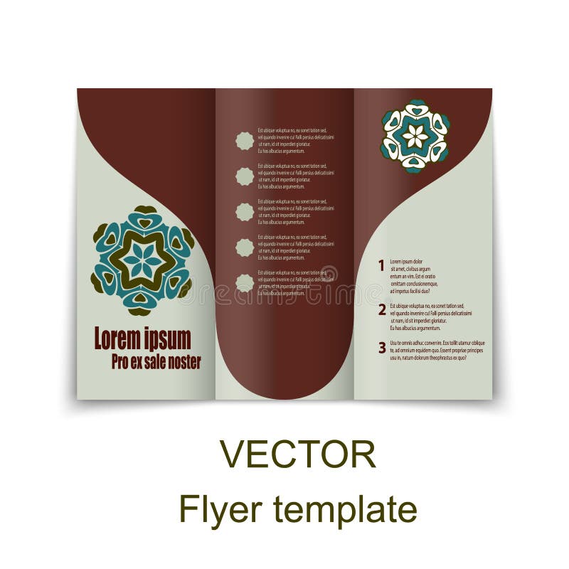 Vector Brochure Layout Design Template royalty free illustration