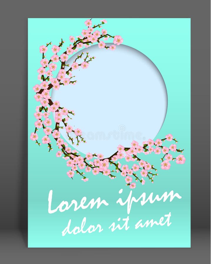 Vector Brochure Layout Design Template royalty free illustration