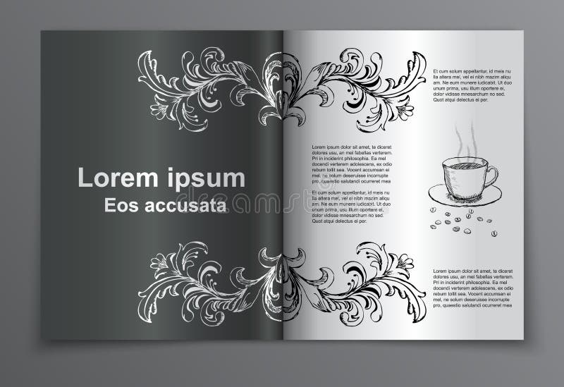 Vector Brochure Layout Design Template stock illustration