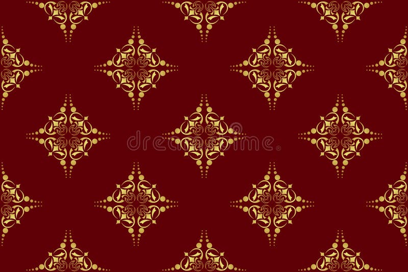Vector Brown Seamless Geometrical Texture Stock Vector - Illustration