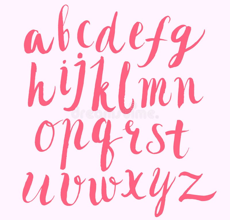 Vector brush alphabet royalty free illustration Vector brush alphabet royalty free illustration