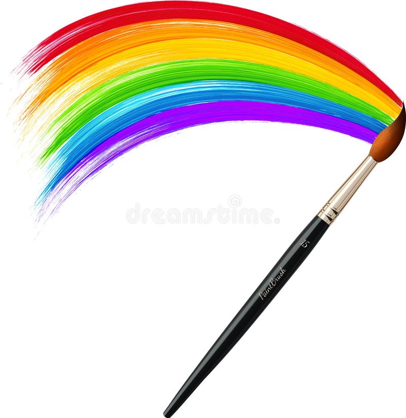 Paint Rainbow Brush Stock Illustrations 33,337 Paint Rainbow Brush