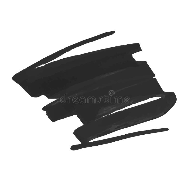 Vector Brushes black banner. Background for text Isolated on white background. vector illustration