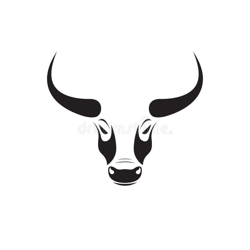 Vector of Bull Head Design on White Background. Easy Editable Layered  Vector Illustration. Wild Animals Stock Vector - Illustration of  background, danger: 223965924
