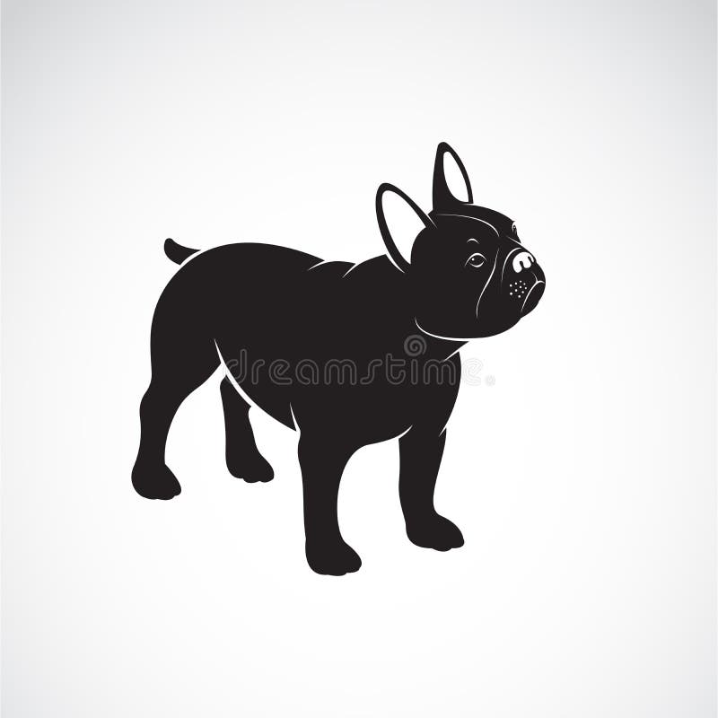 Vector of bulldog design on white background. Pet. Animals. Dog logo or icon. Easy editable layered vector illustration