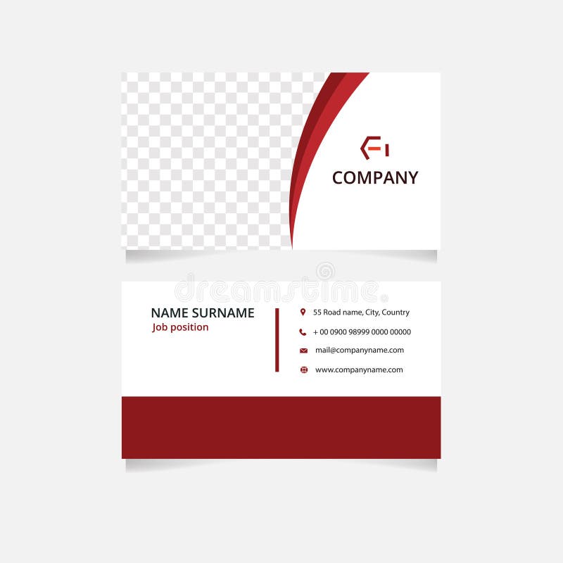 Vector Business Card Design. Simple Business Card.. Stock Vector