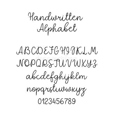 Calligraphy Alphabet Stock Illustrations – 207,995 Calligraphy Alphabet ...