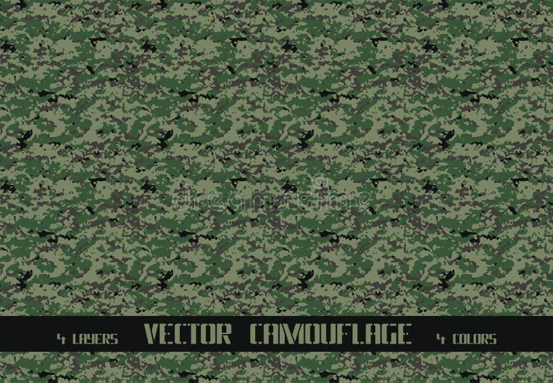 Vector camouflage background stock illustration