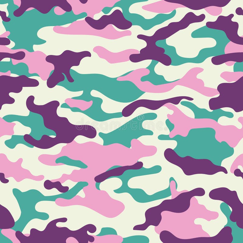 Vector Camouflage Pattern for Clothing Design. Trendy Camouflage ...