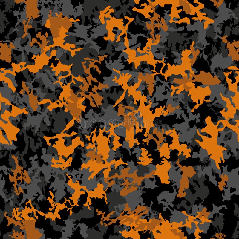 Vector Camouflage Seamless Pattern. Abstract Hunting Military Camo