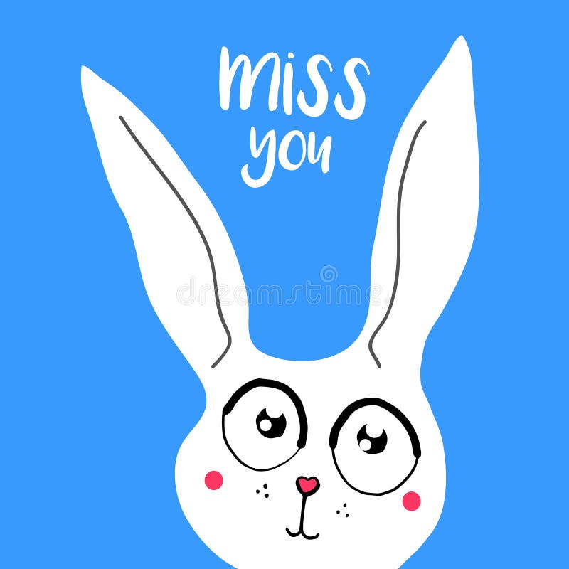 Download Sad Bunny Mourning or Expressing Love with Closed Eyes PNG Online  - Creative Fabrica