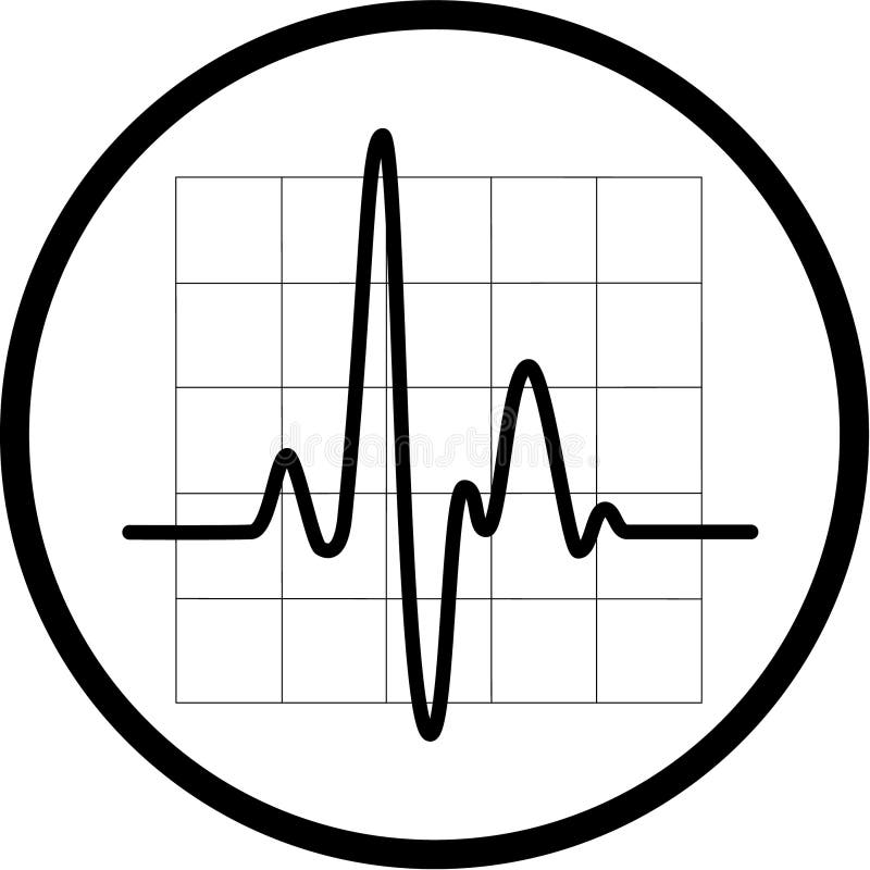 Vector cardiogram icon vector illustration