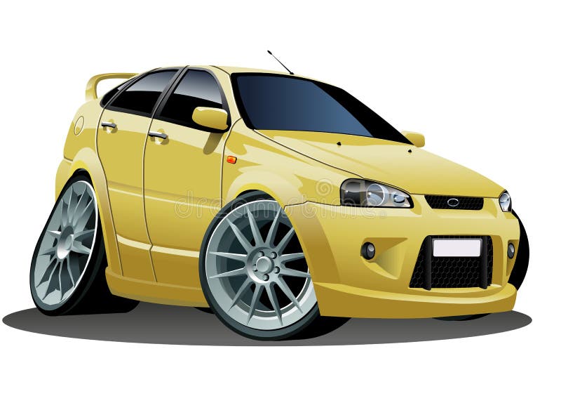 Vector cartoon car stock vector. Illustration of design 17056538