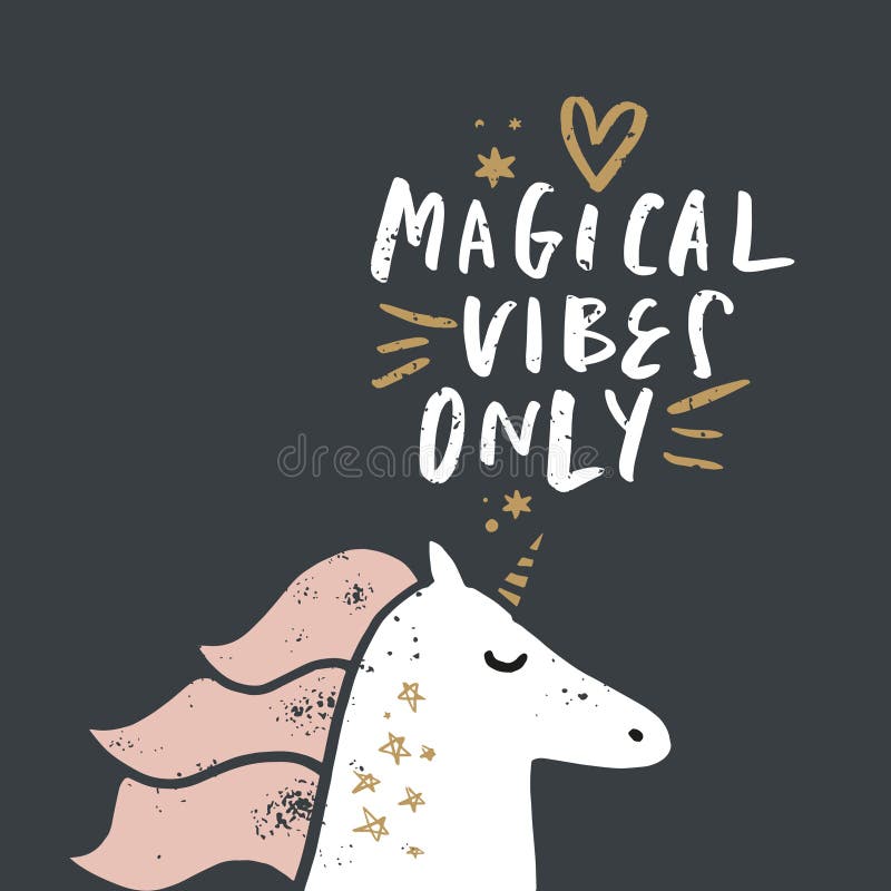 Vector cartoon cute hand drawn unicorn applique