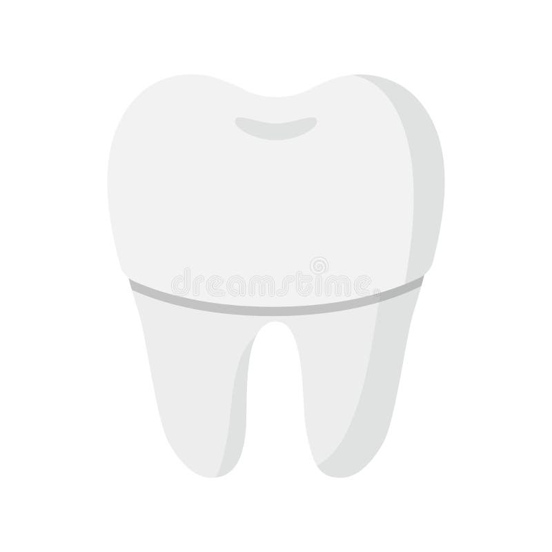 Vector Cartoon Dental Tooth Crown Stock Vector Illustration of