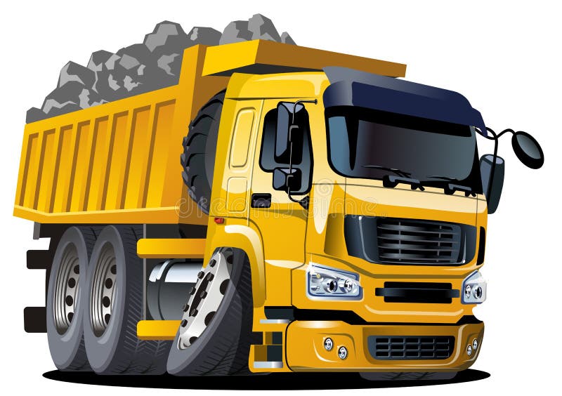 Vector Cartoon Dump Truck Royalty Free Stock Photography - Image: 22543357