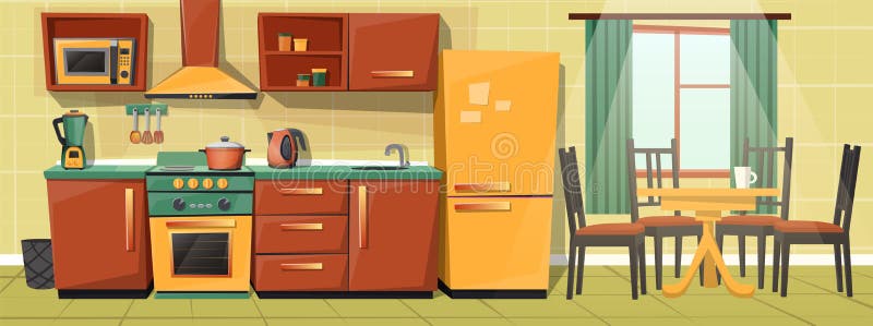 Cartoon Kitchen Stock Illustrations – 166,870 Cartoon Kitchen Stock  Illustrations, Vectors & Clipart - Dreamstime