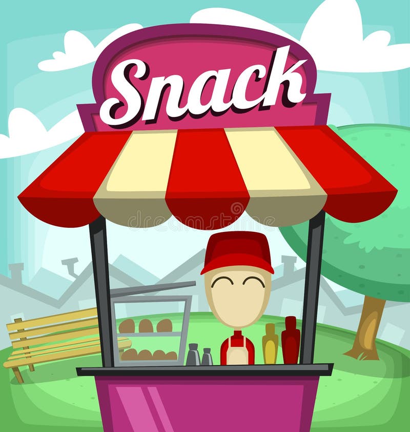 Vector Cartoon Fast Food Snack Stand Bar Small Culinary Business Illustration Stock Vector - Illustration of nice, idea: 100159981 Vector Cartoon Fast Food Snack Stand Bar Small Culinary Business Illustration Stock Vector - Illustration of nice, idea: 100159981
