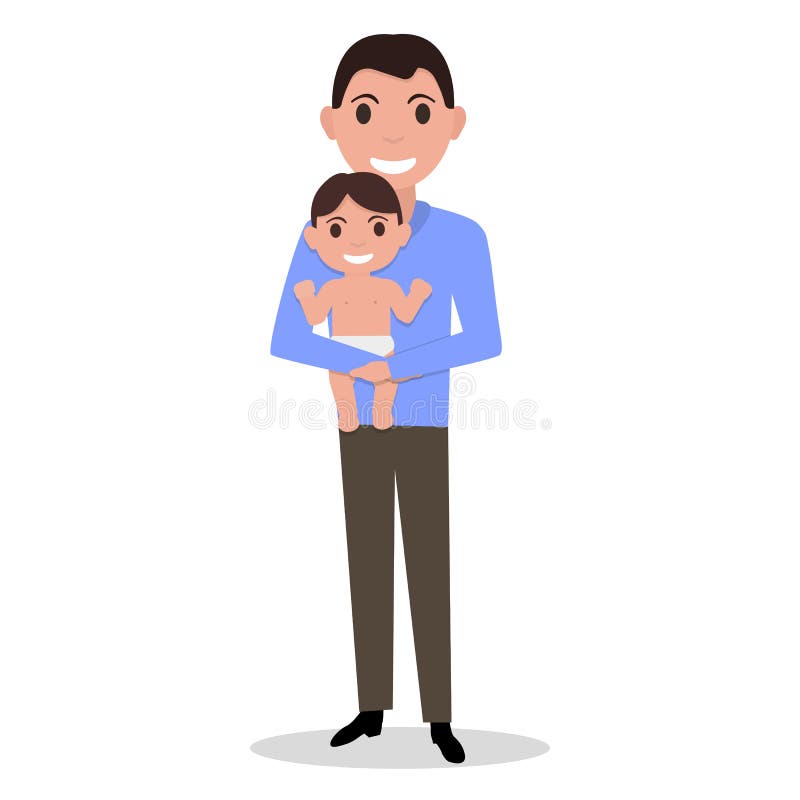Vector Cartoon Father Alone with a Child Stock Vector - Illustration of love, daddy: 97694621 Vector Cartoon Father Alone with a Child Stock Vector - Illustration of love, daddy: 97694621