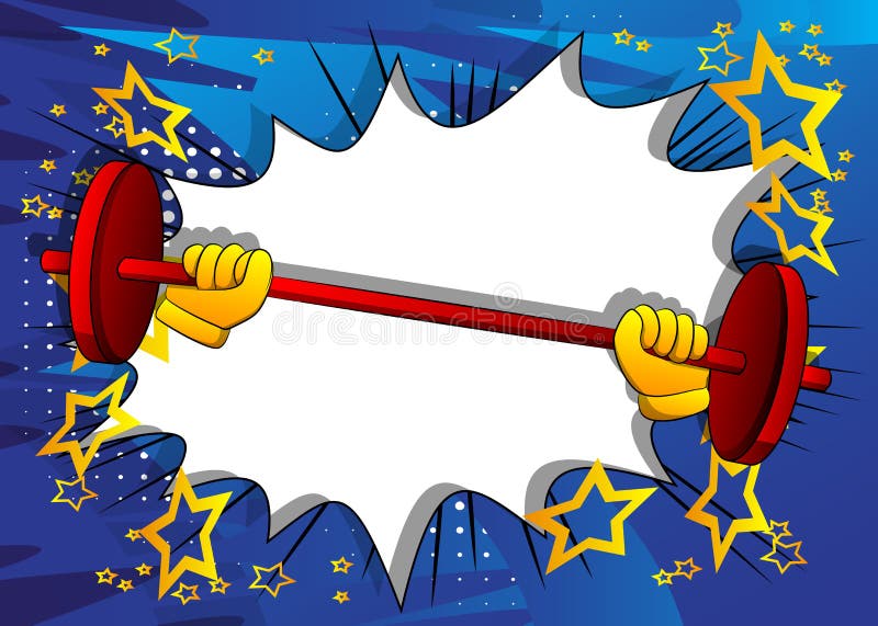 Vector Cartoon Hand Lifting Barbell. Stock Vector Illustration of muscle, future 143309094