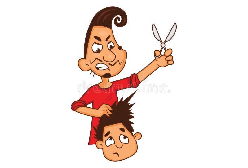 Cartoon Boy Cutting Hair Stock Illustrations – 86 Cartoon Boy Cutting Hair  Stock Illustrations, Vectors & Clipart - Dreamstime