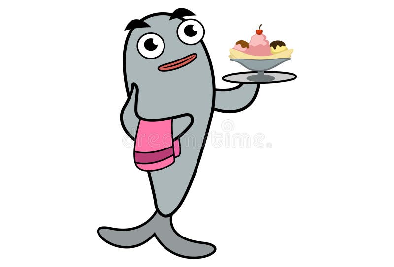 Vector Cartoon Illustration of Fish Stock Vector - Illustration of cake,  artwork: 123285681