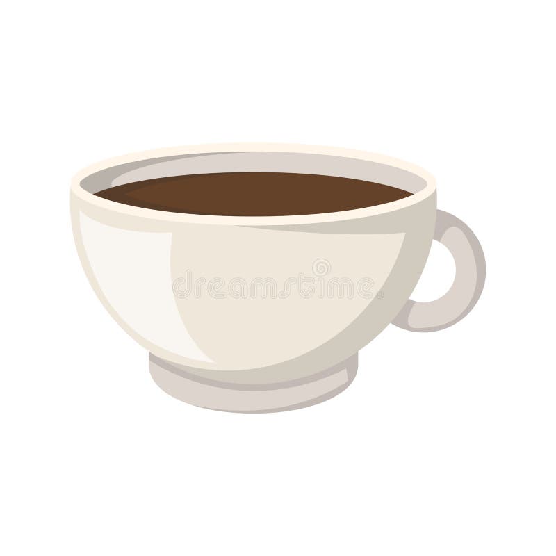 Vector Cartoon Isolated Teacup with Tea Stock Vector - Illustration of  breakfast, beverage: 114538272