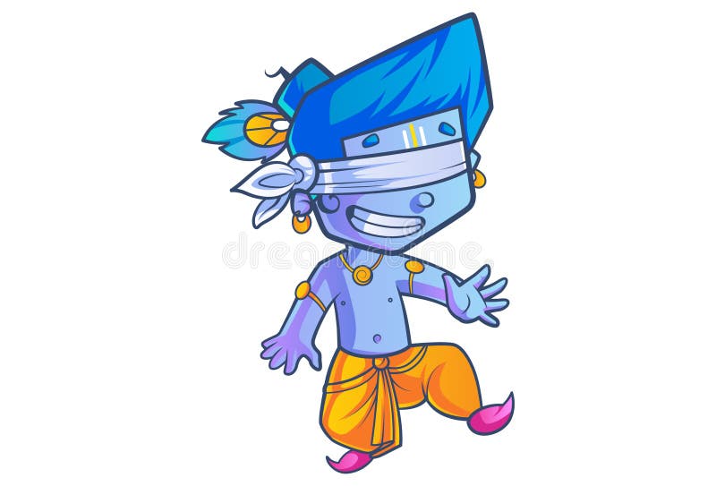 Little Cute Lord Krishna stock vector. Illustration of hindu - 119462875 Little Cute Lord Krishna stock vector. Illustration of hindu - 119462875